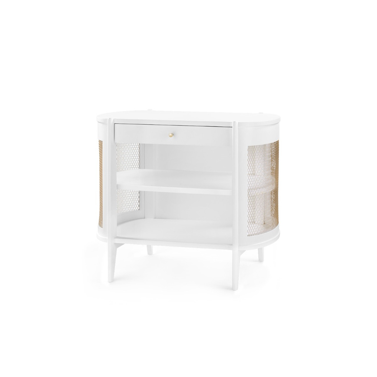 Nadia 1-Drawer Side Table, Vanilla