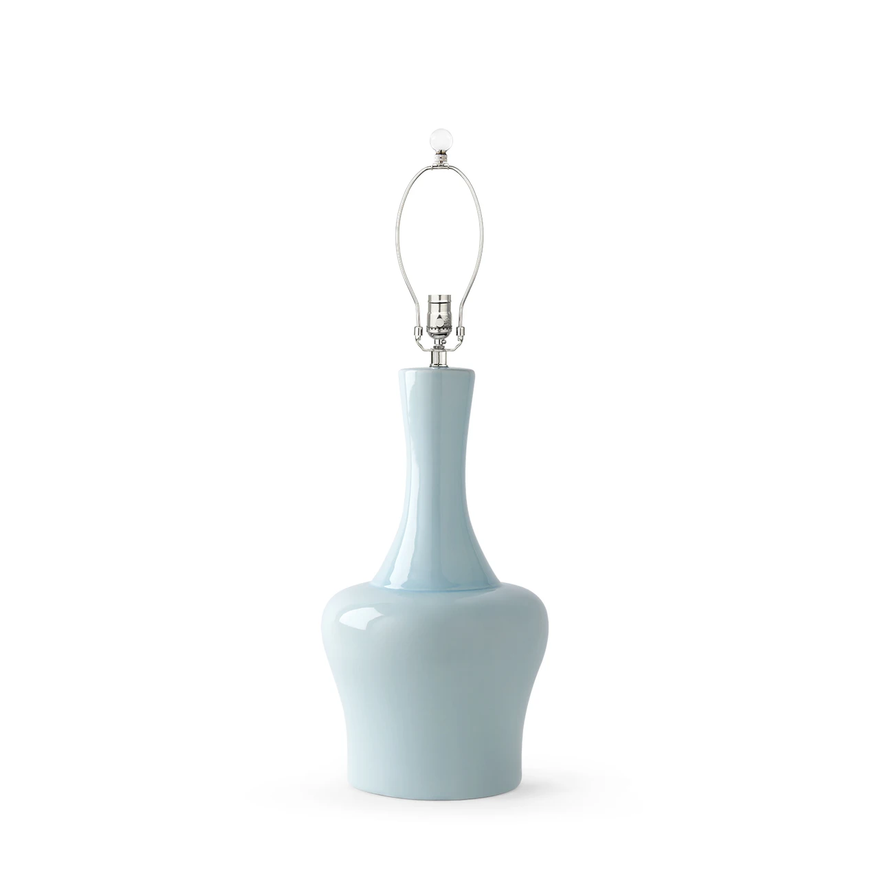 Nadia Lamp Without Shade, Misty Blue