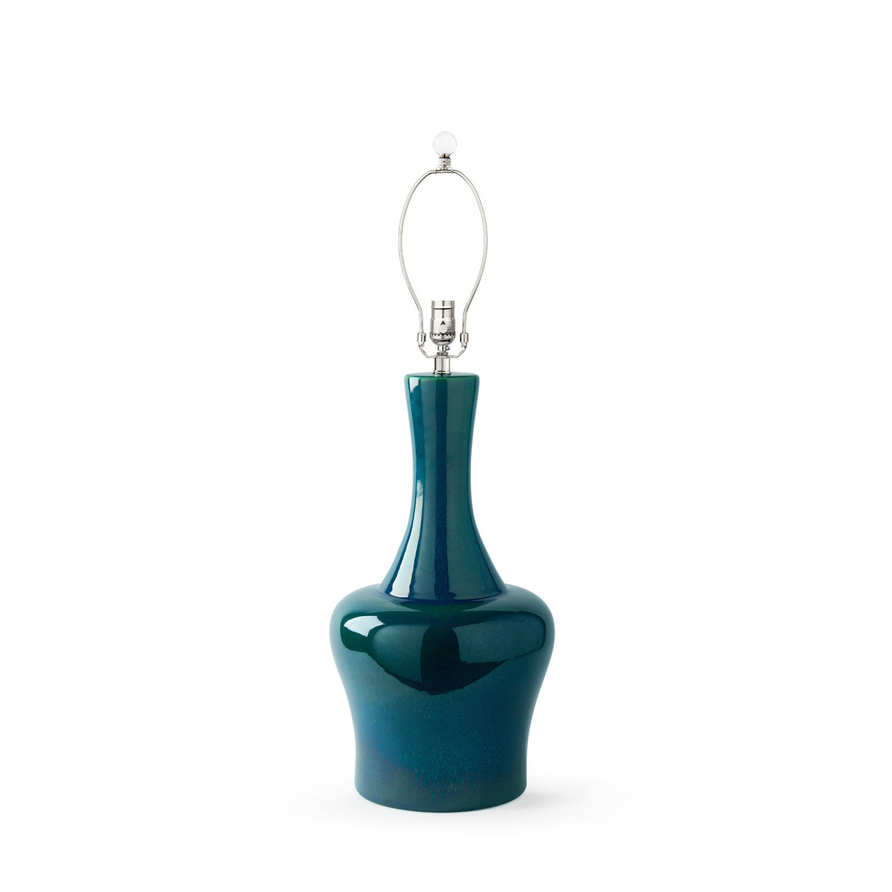 Nadia Lamp Without Shade, Green Lapis