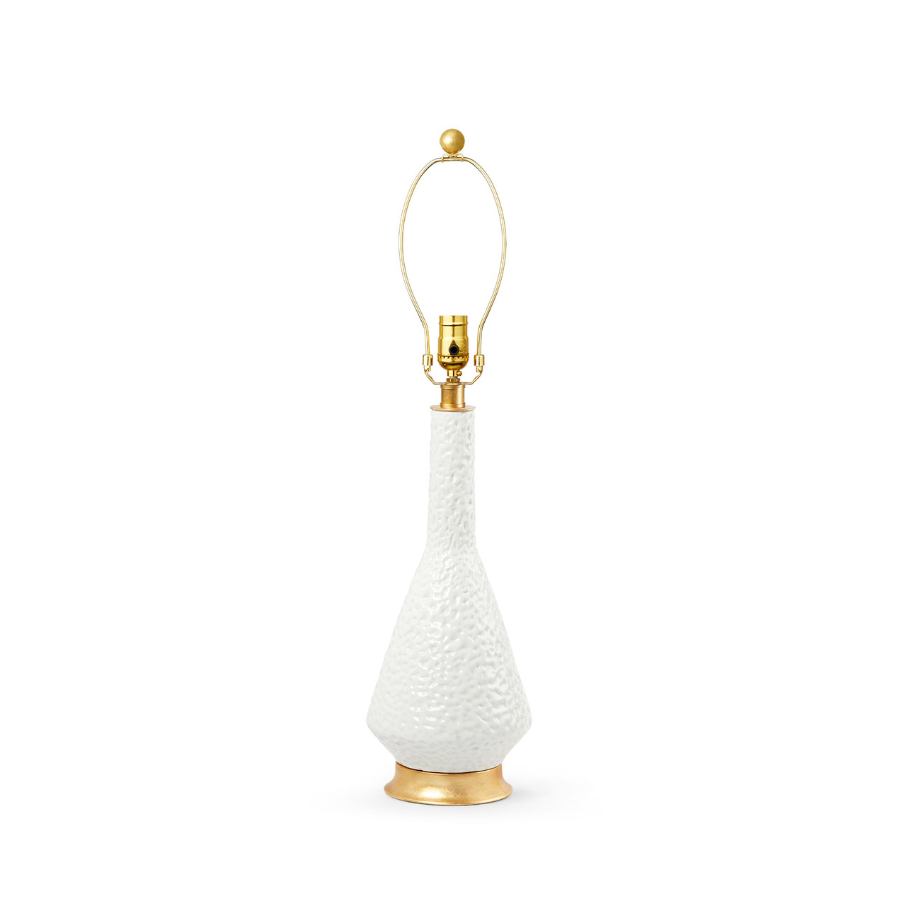 Oporto Medium Lamp Without Shade, Moon White