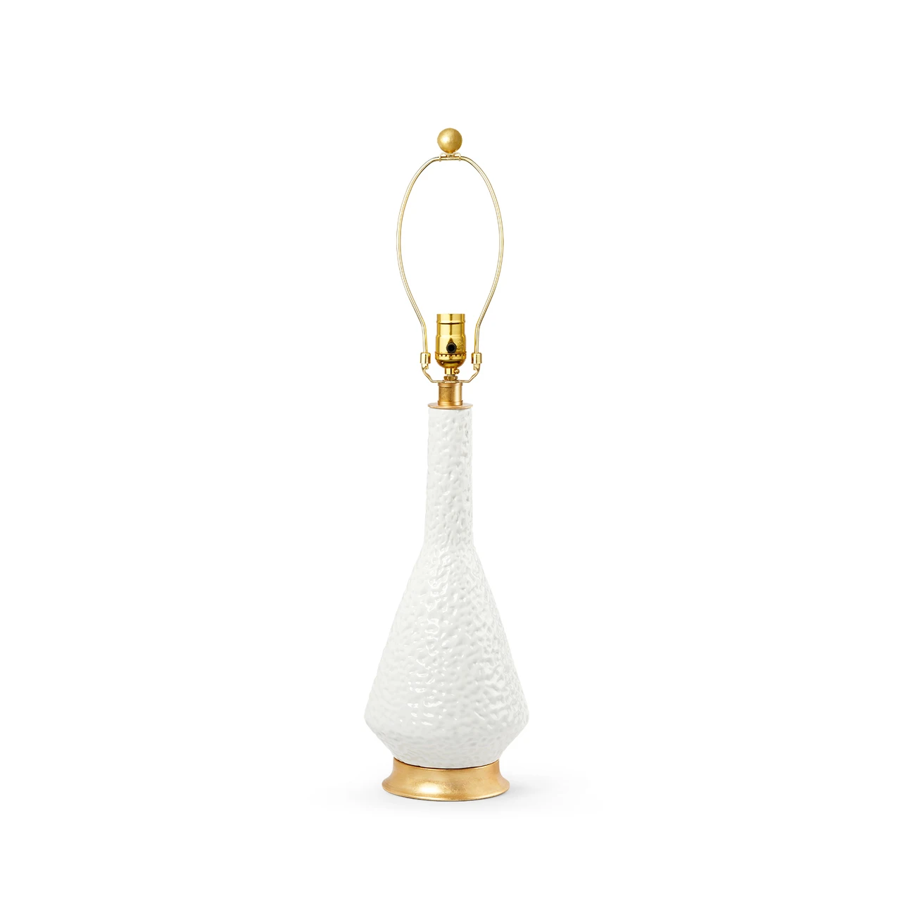 Oporto Medium Lamp Without Shade, Moon White