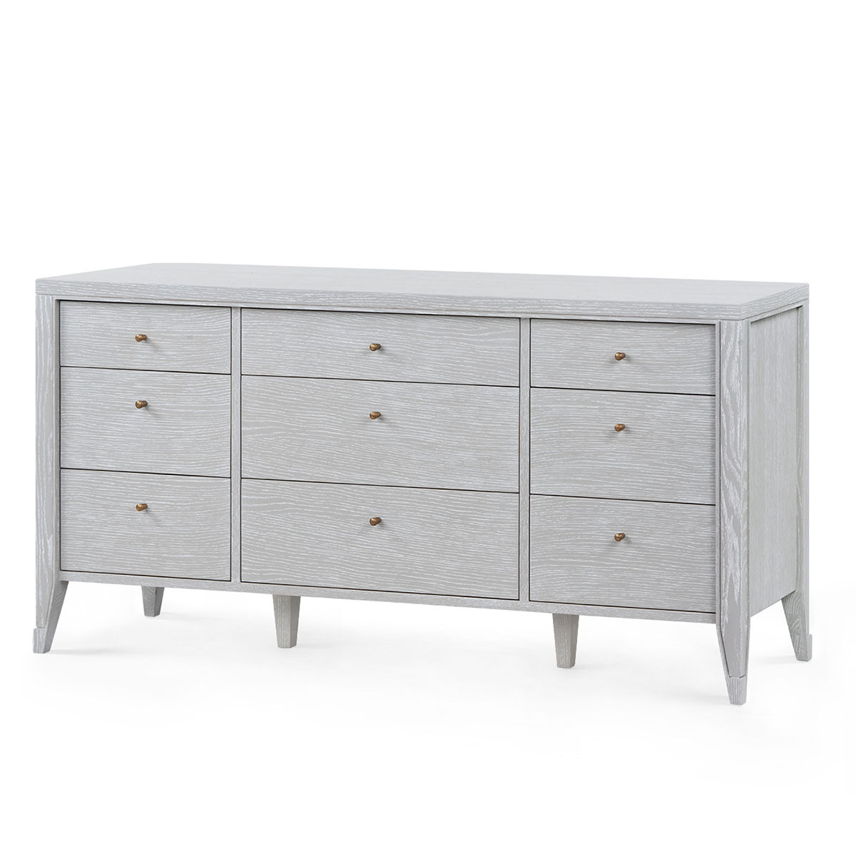 Paola Extra Large 9-Drawer, Soft Gray