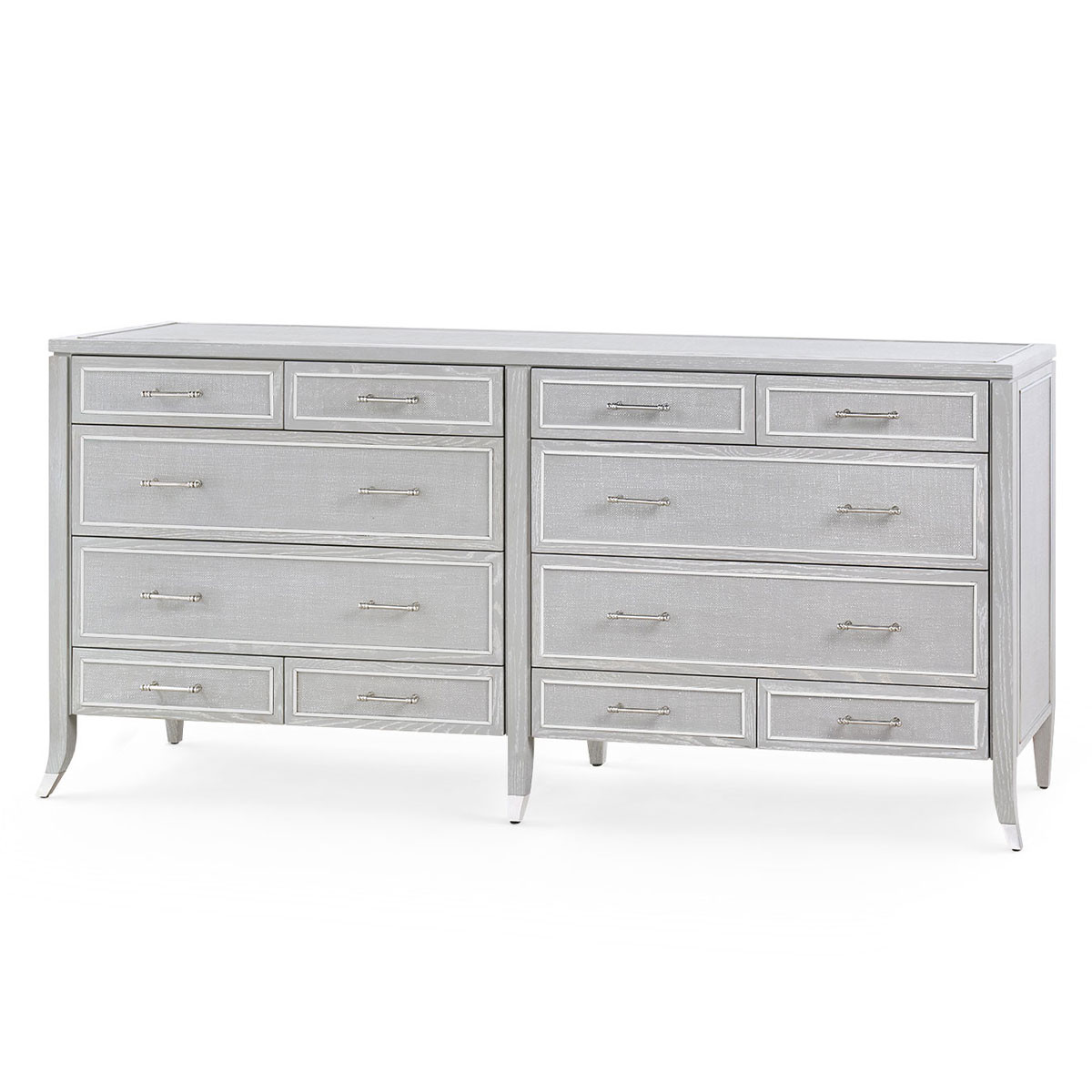 Paulina 12-Drawer, Soft Gray