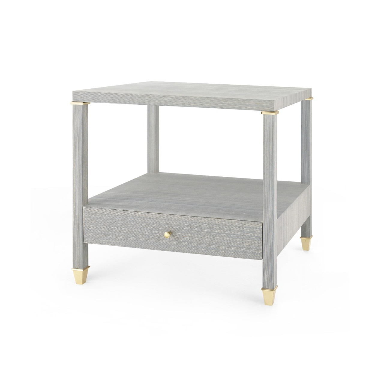 Pascal 1-Drawer Side Table, Slate Blue Shimmer