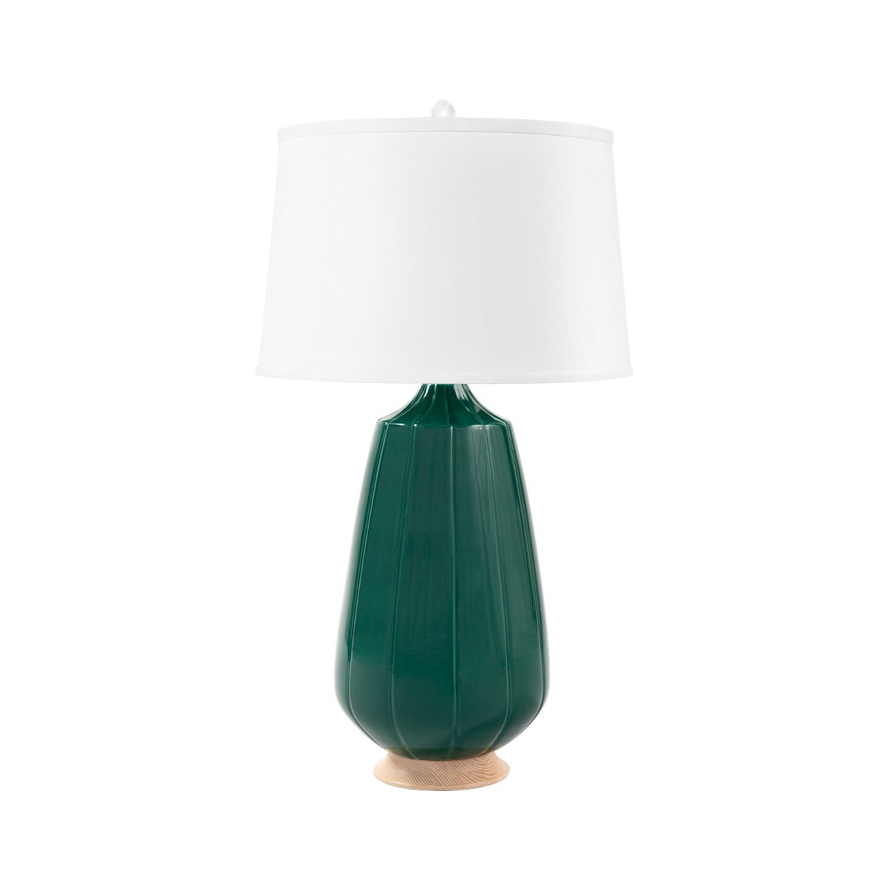 Aurora Lamp Without Shade, Emerald Green