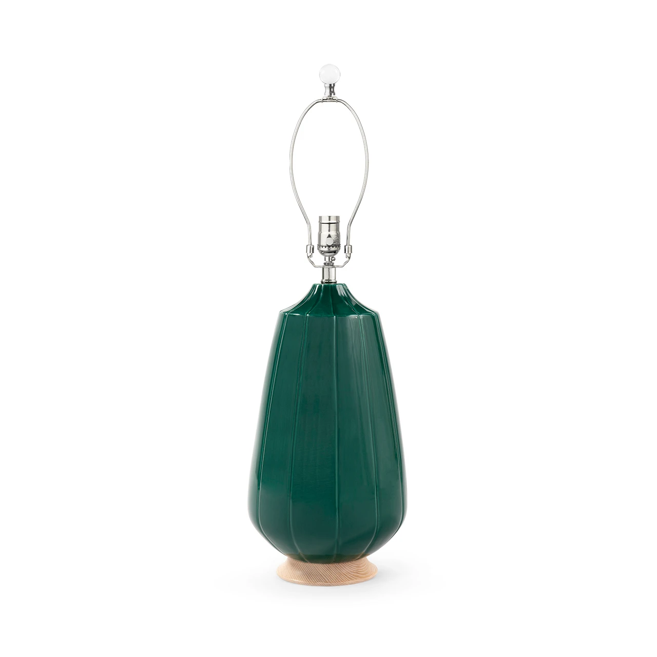 Aurora Lamp Without Shade, Emerald Green