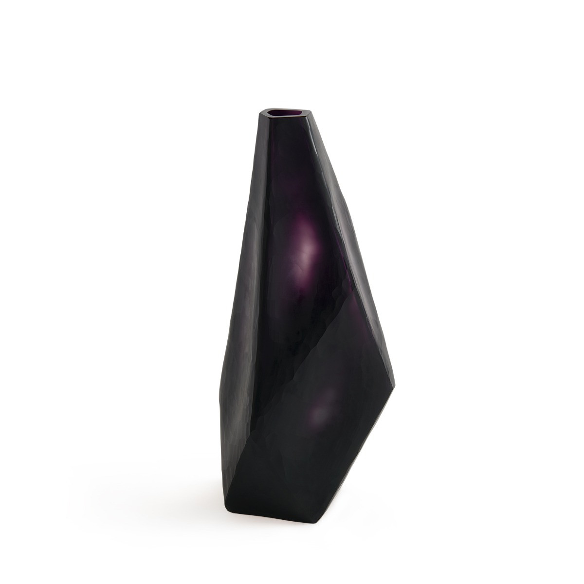 Asscher Vase, Aubergine