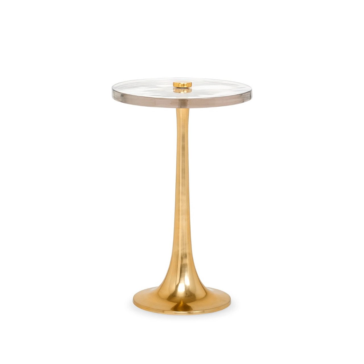 Antonia Side Table, Polished Brass