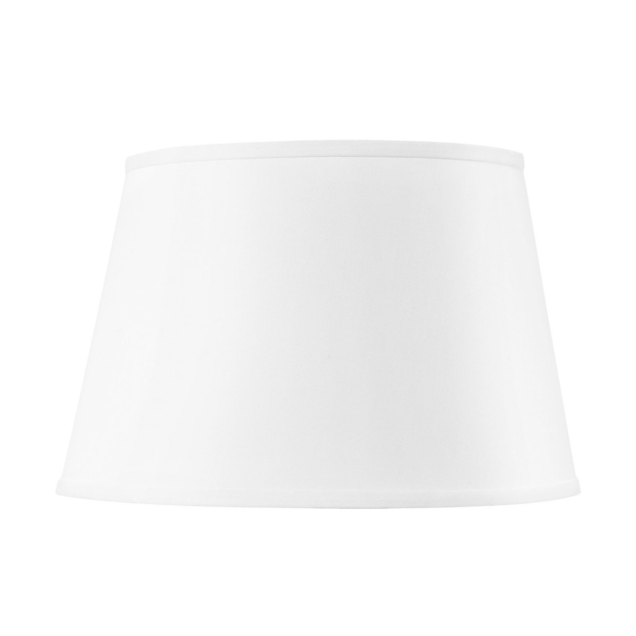 Shade 16-inch White Linen, with Gold, White