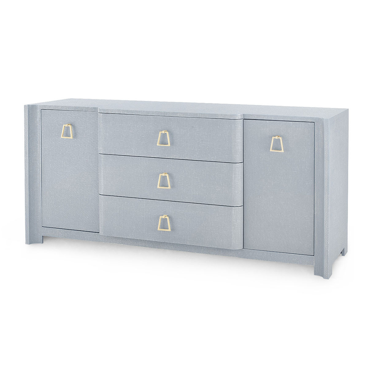 Audrey 3-Drawer & 2-Door Cabinet, Washed Winter Gray
