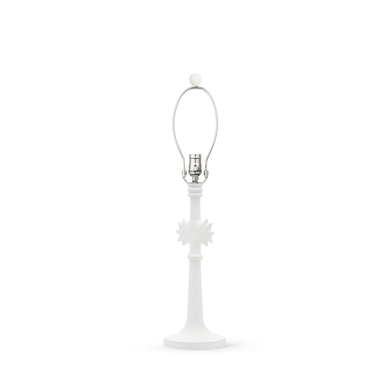 Sol Lamp Without Shade, Plaster White
