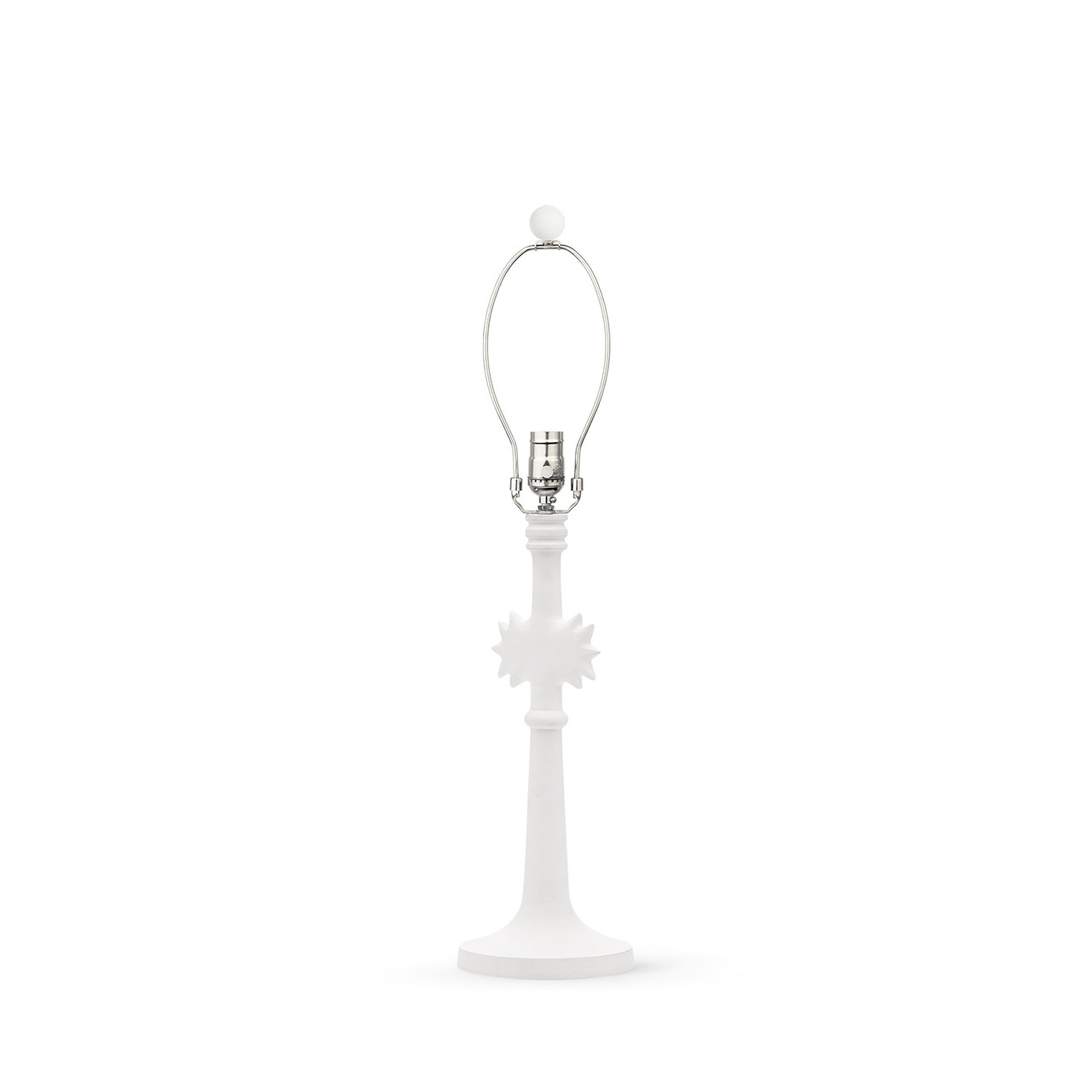Sol Lamp Without Shade, Plaster White