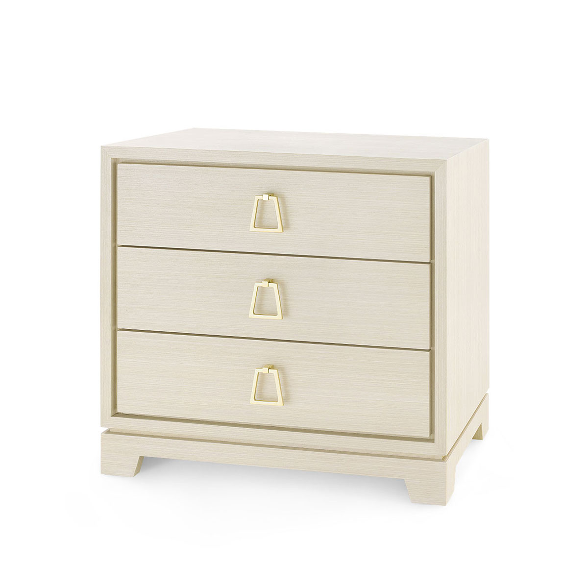 Stanford 3-Drawer Side Table, Blanched Oak