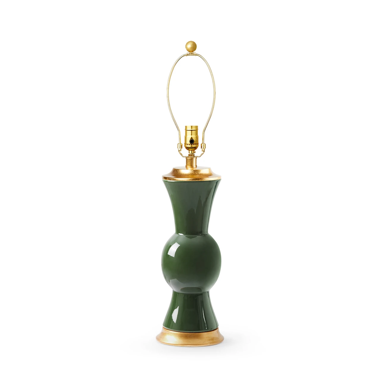 Tao Lamp Without Shade, Dark Green