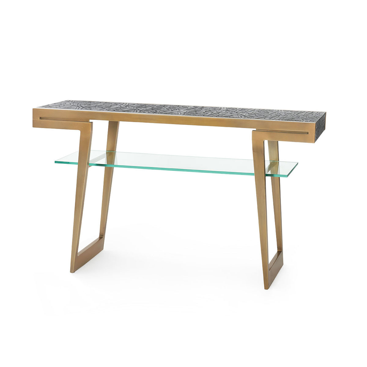 Zelda Console, Antique Brass