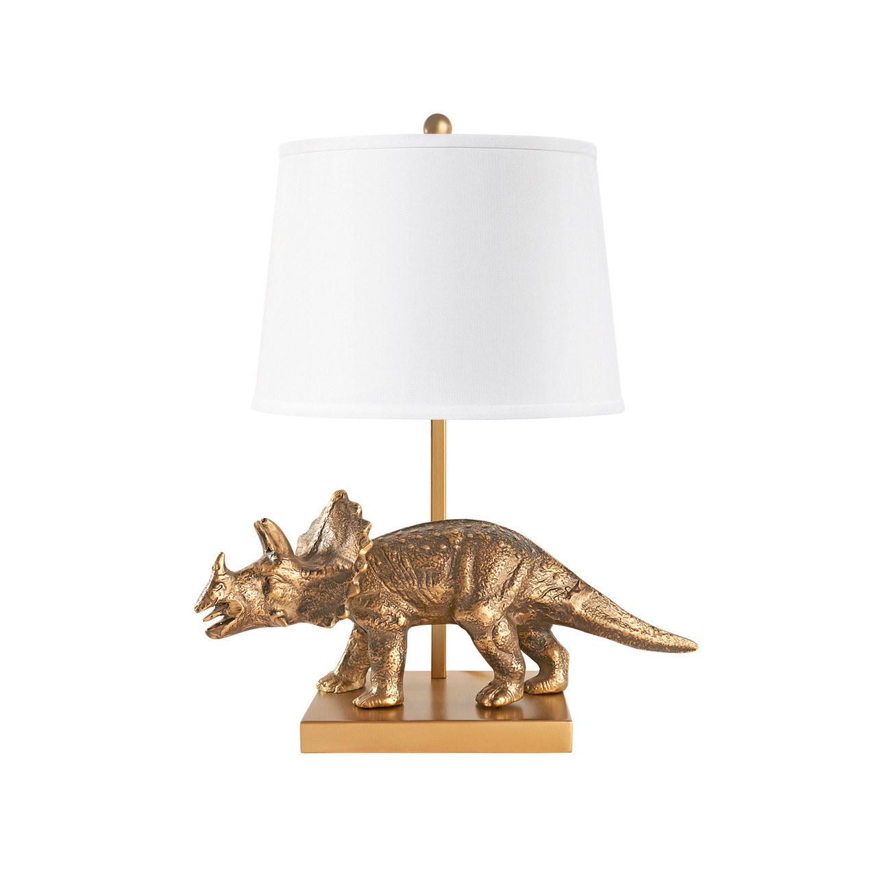 Titus Lamp Without Shade, Antique Brass