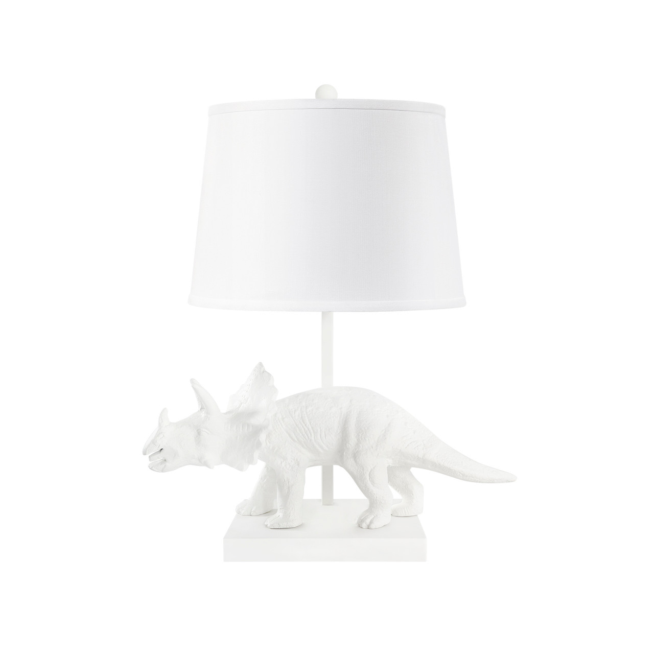 Titus Lamp Without Shade, Plaster White