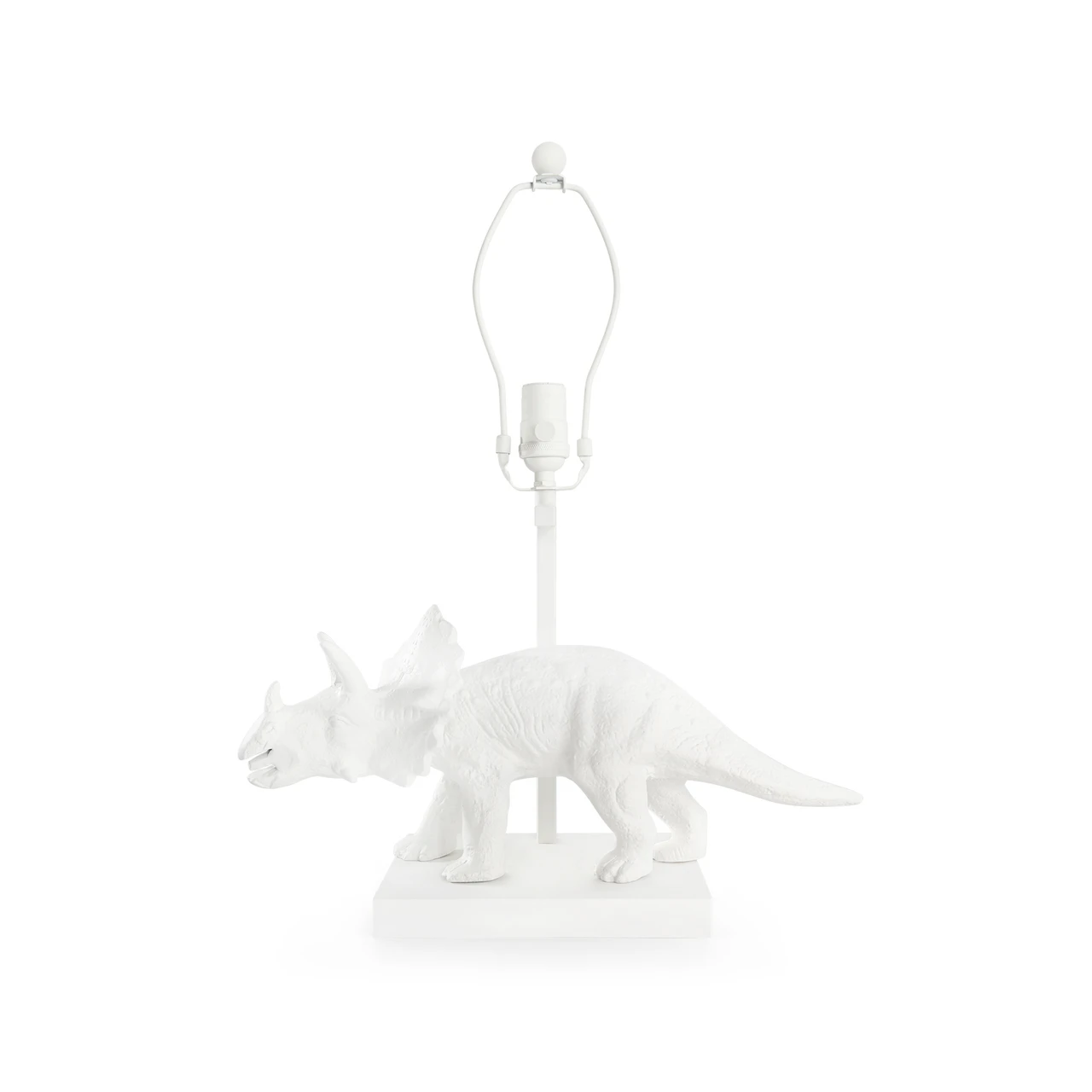 Titus Lamp Without Shade, Plaster White