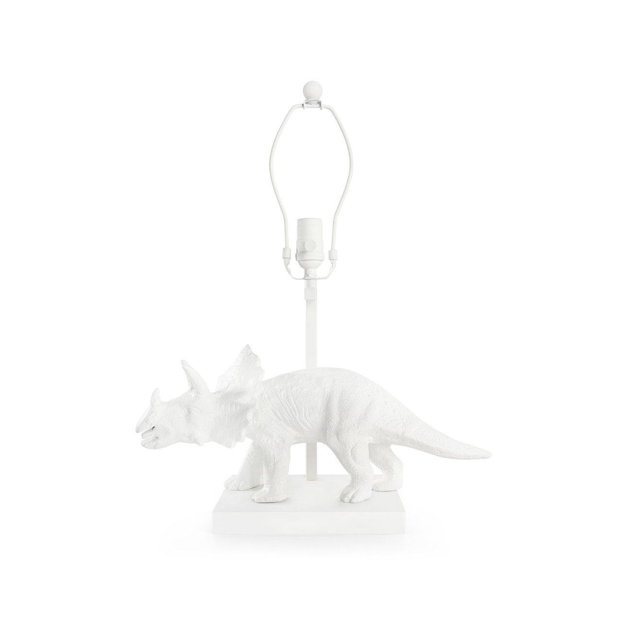 Titus Lamp Without Shade, Plaster White