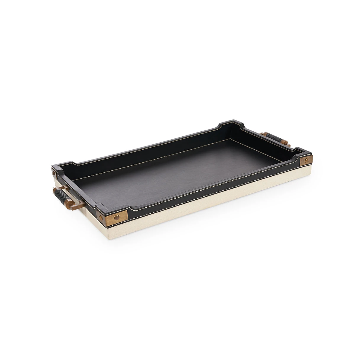 Toulon Rectangular Serving Tray, Black