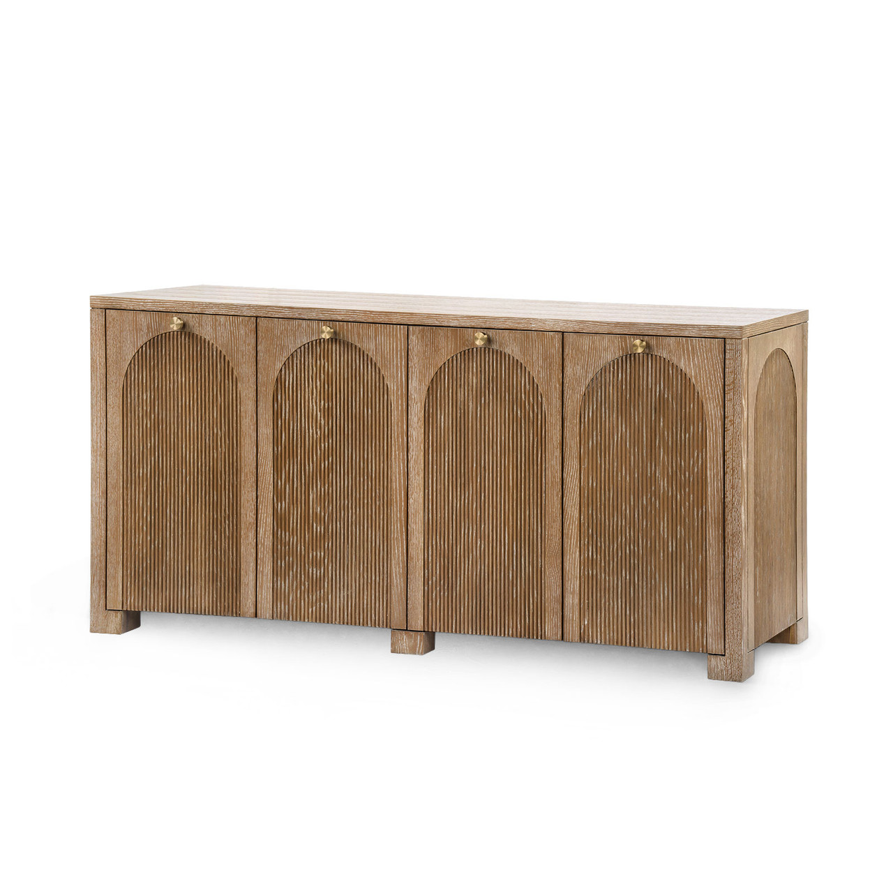 Arcadia 4-Door Cabinet, Soft Glow Oak