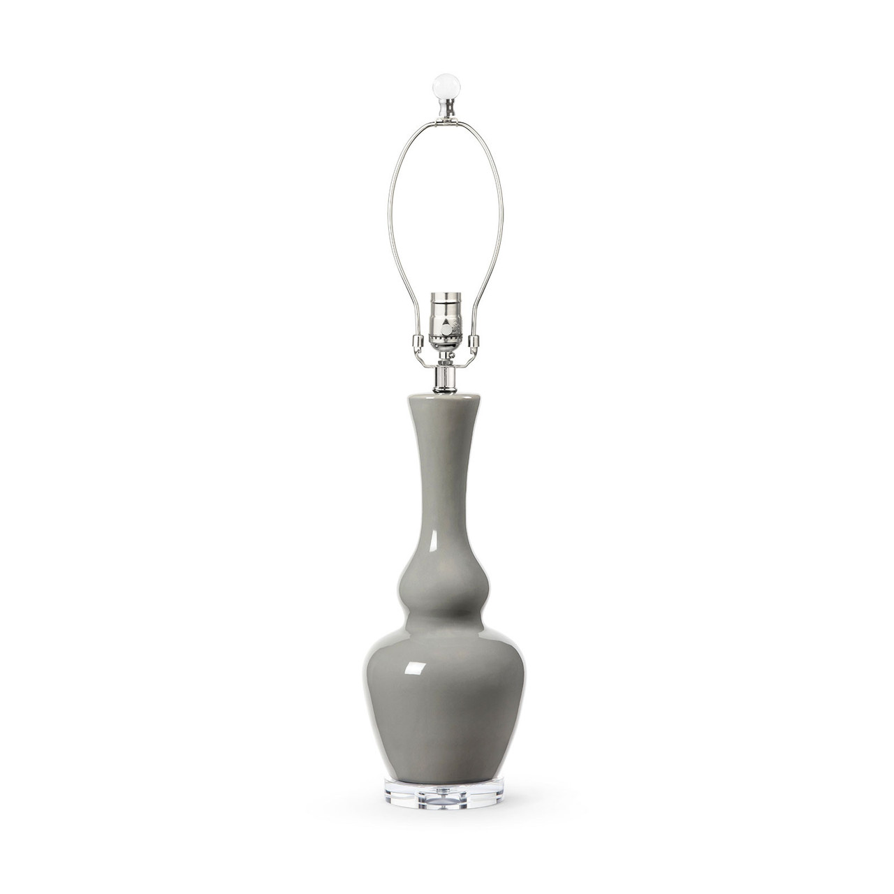 Ansonia Lamp Without Shade, Graphite Glow