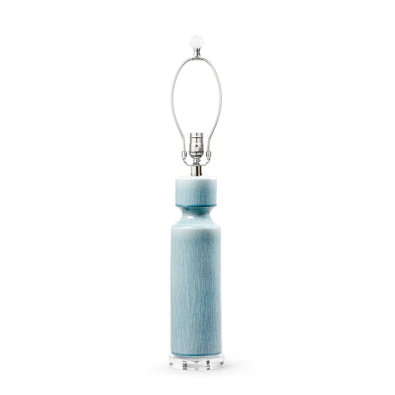 Corinth Lamp Without Shade, Cloud Blue