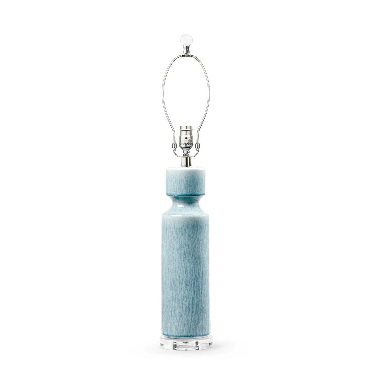 Corinth Lamp Without Shade, Cloud Blue