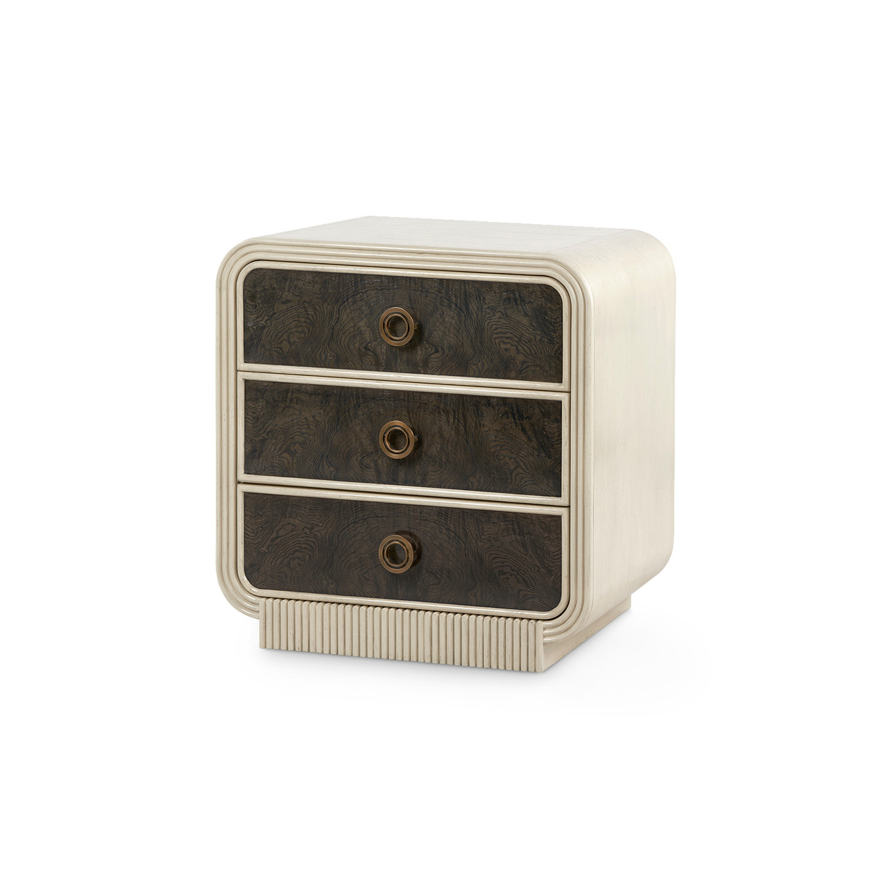 Wyatt 3-Drawer End Table, Sailcloth Sheen