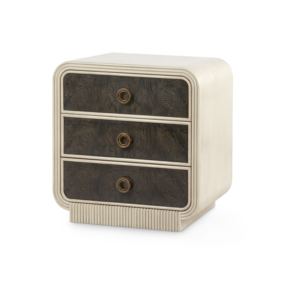 Wyatt 3-Drawer Side Table, Sailcloth Sheen