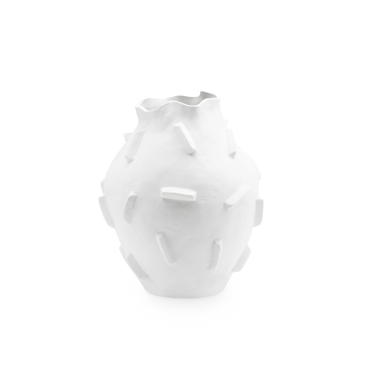 Bracque Large Vase, Cool White