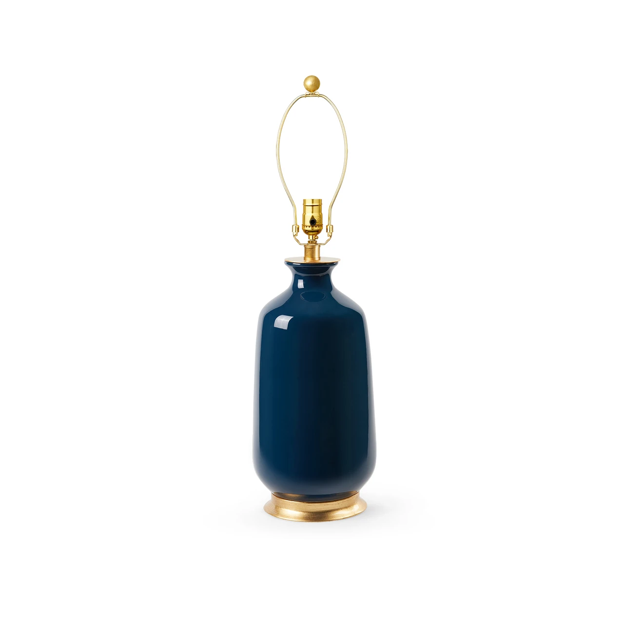 Carolyn Lamp Without Shade, Navy Blue