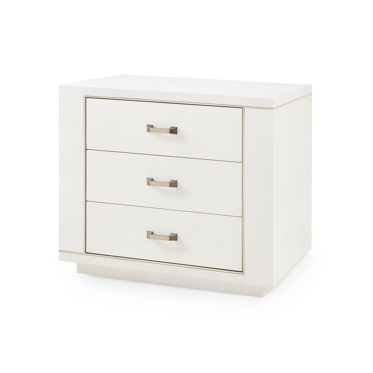 Ethan 3-Drawer Side Table, Sand White