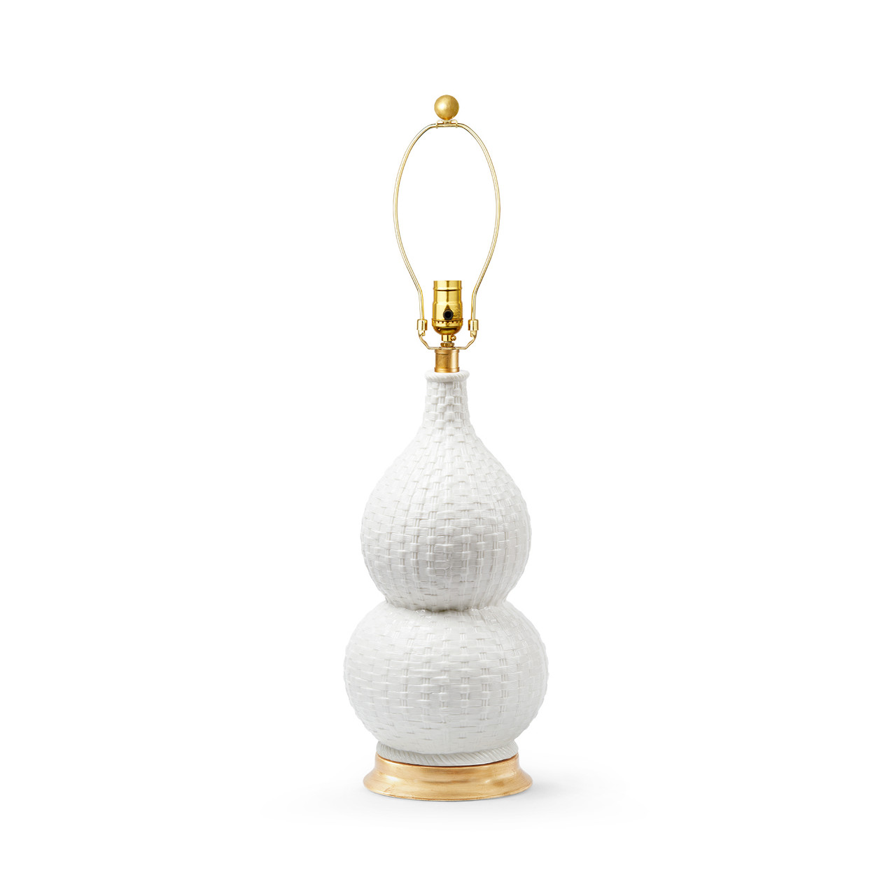 Charlotte Lamp Without Shade, Blanc de Chine