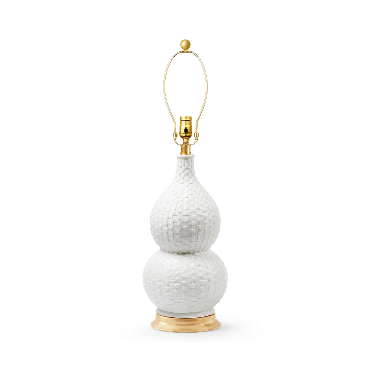 Charlotte Lamp Without Shade, Blanc de Chine
