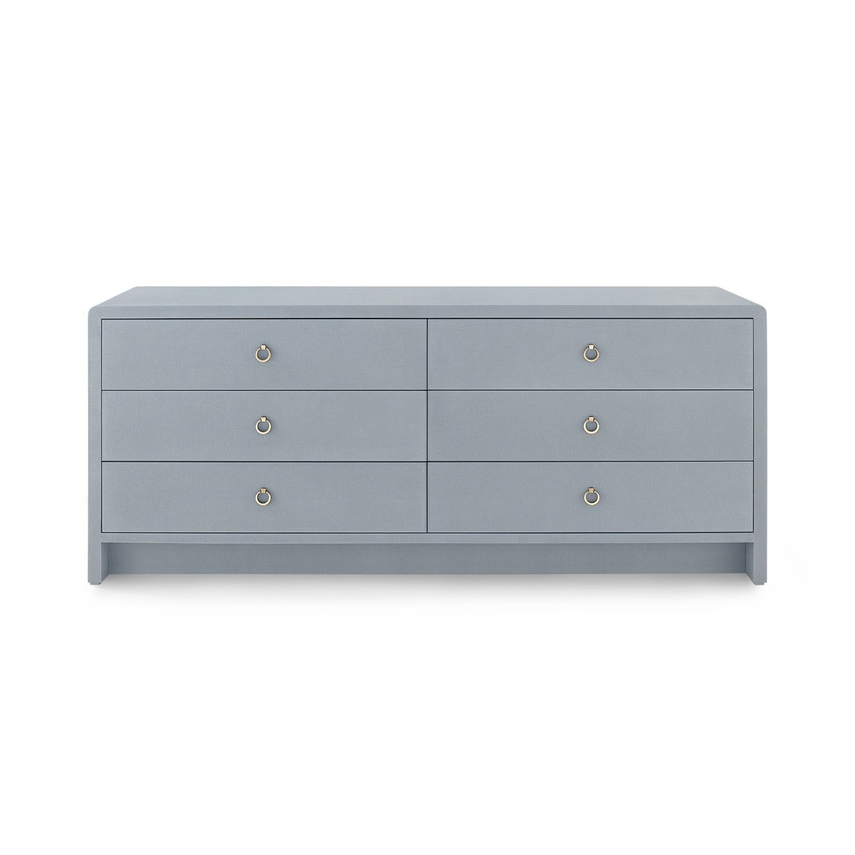 Bryant Linen Extra Wide Large 6-Drawer, Winter Gray