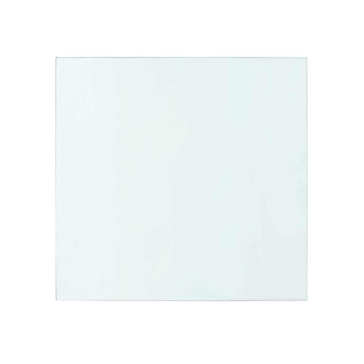 Bethany Large Square Coffee Table Glass Top, Clear