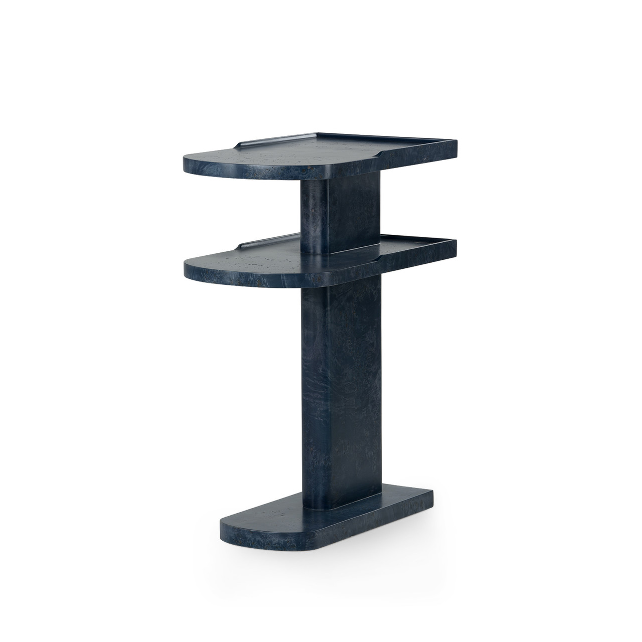 Casey Side Table, Azure Burl