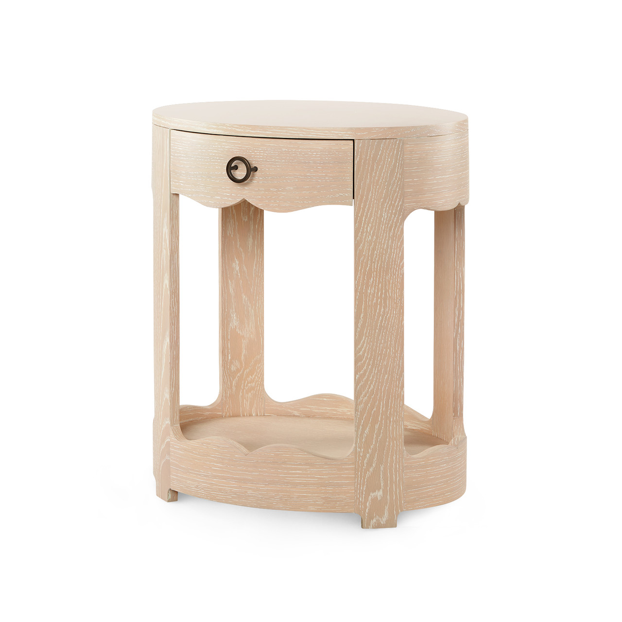 Scarlett 1-Drawer Side Table, Sand