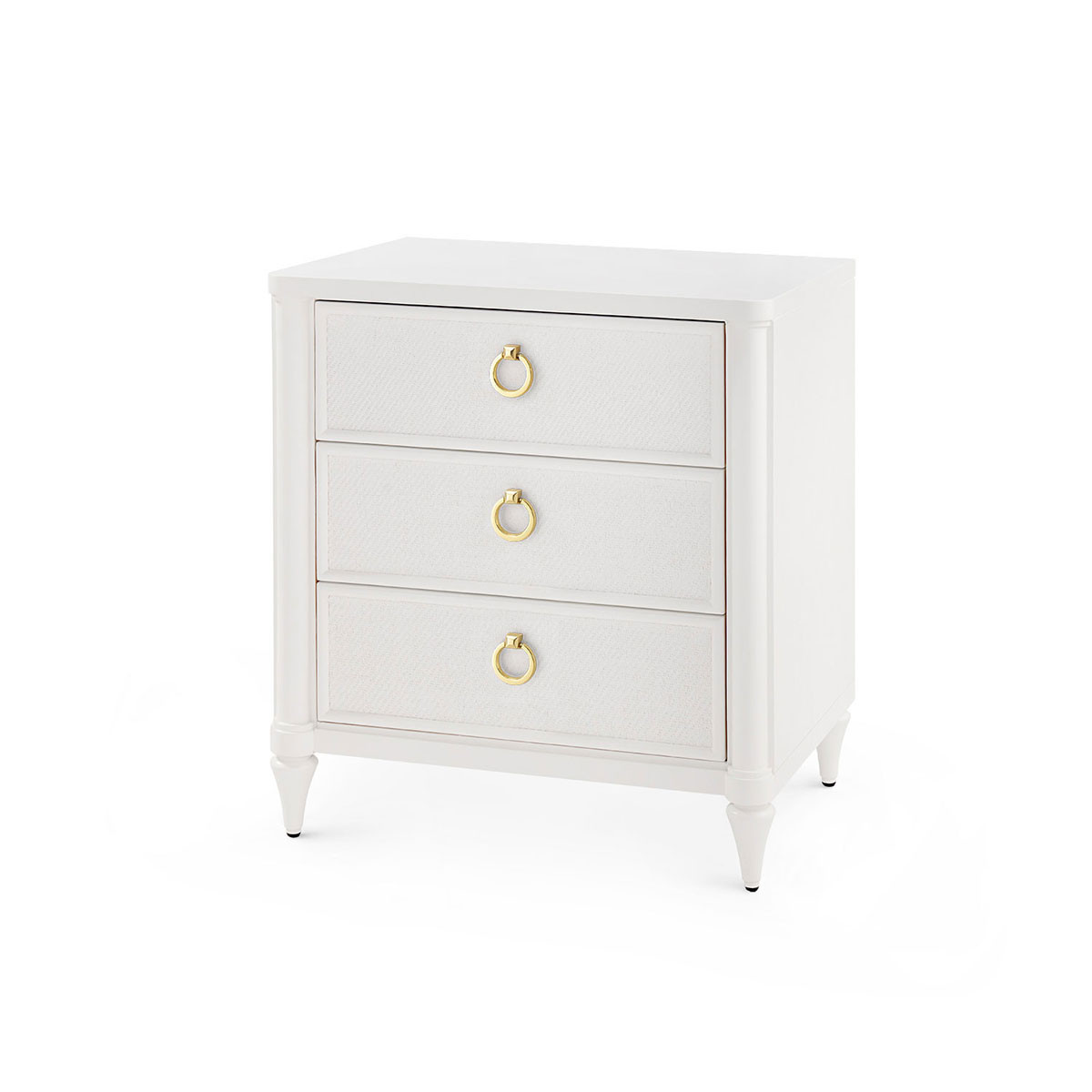 Fairfax 3-Drawer Side Table, Vanilla