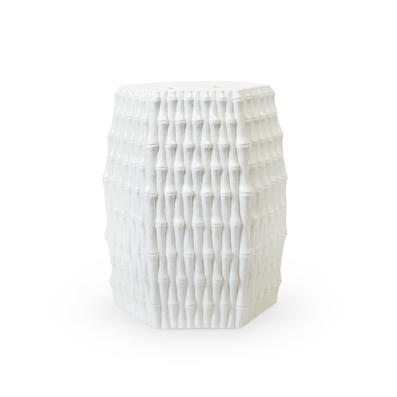 Burma Stool/ Side Table, Cool White