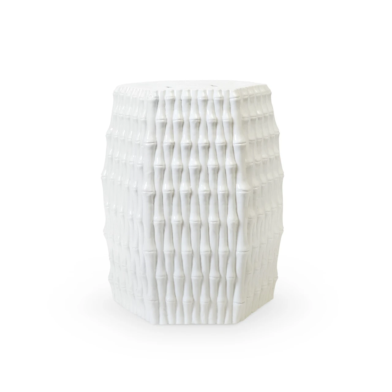 Burma Stool/ Side Table, Cool White