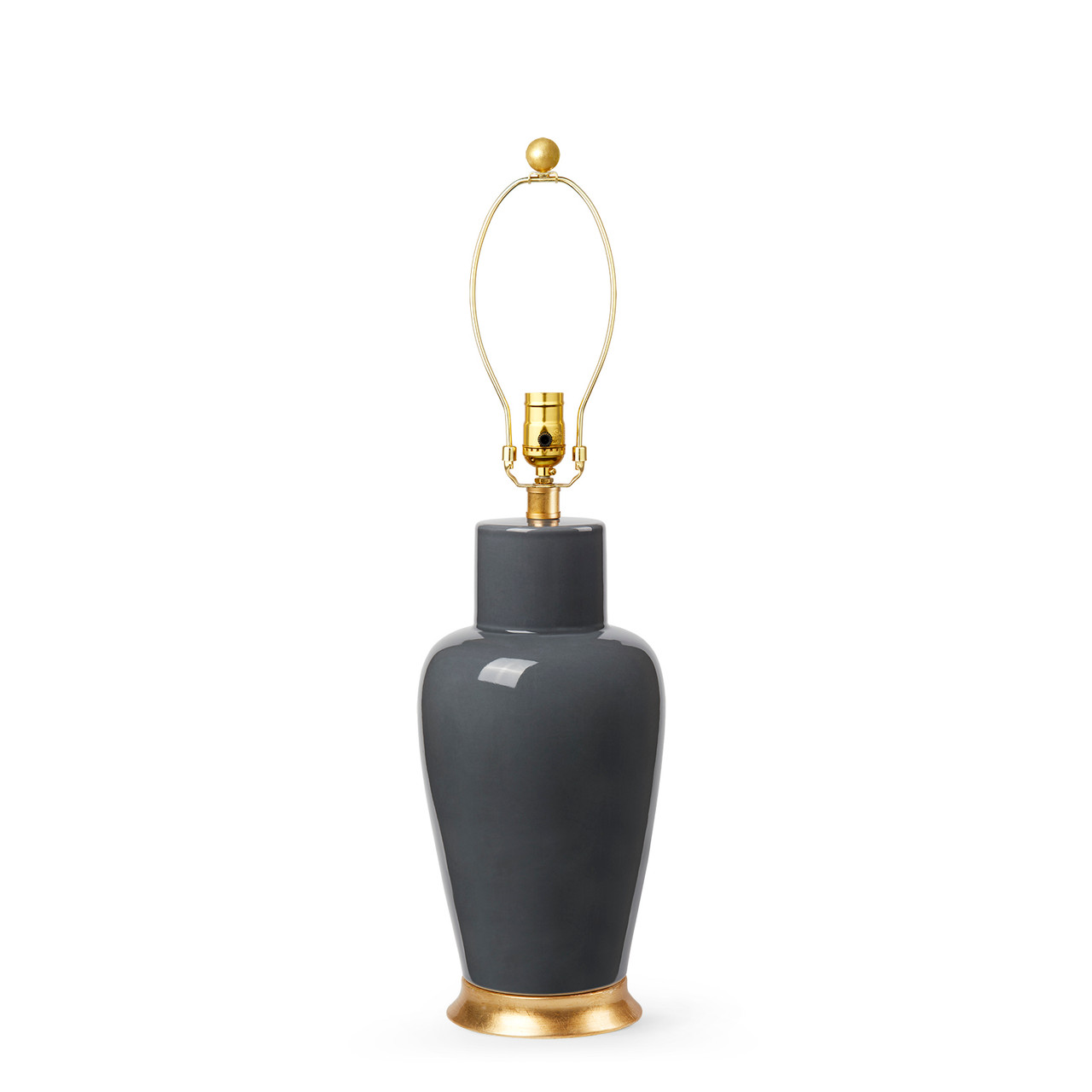 Kylie Lamp Without Shade, Stormy Gray