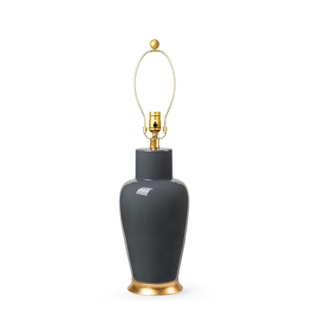 Kylie Lamp Without Shade, Stormy Gray