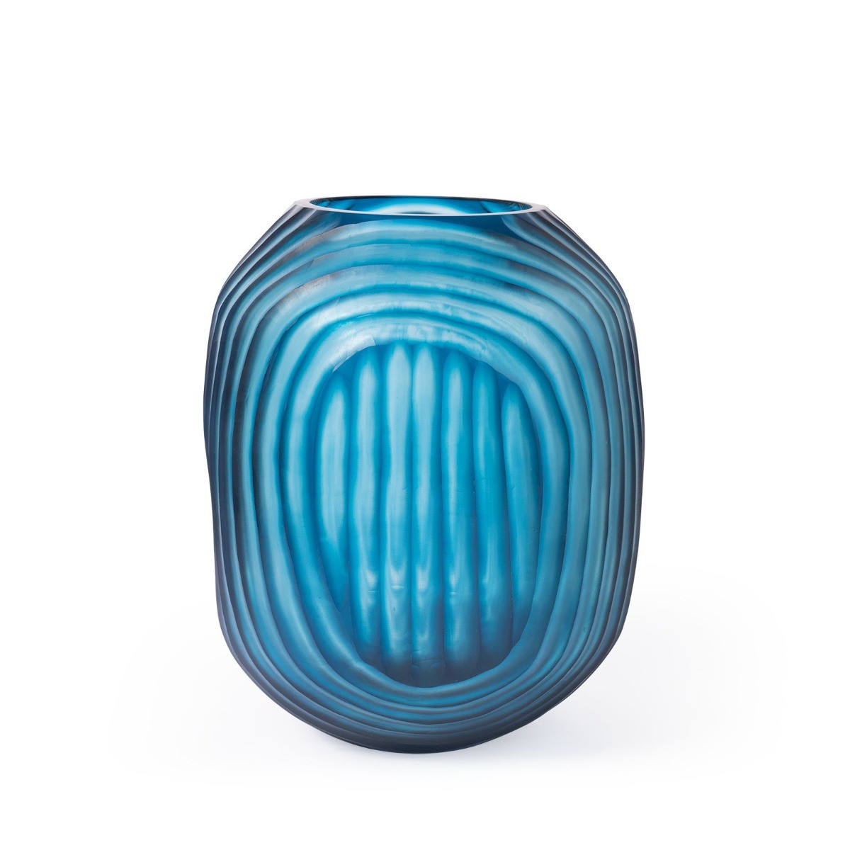 Circle Large Vase, Frost Blue