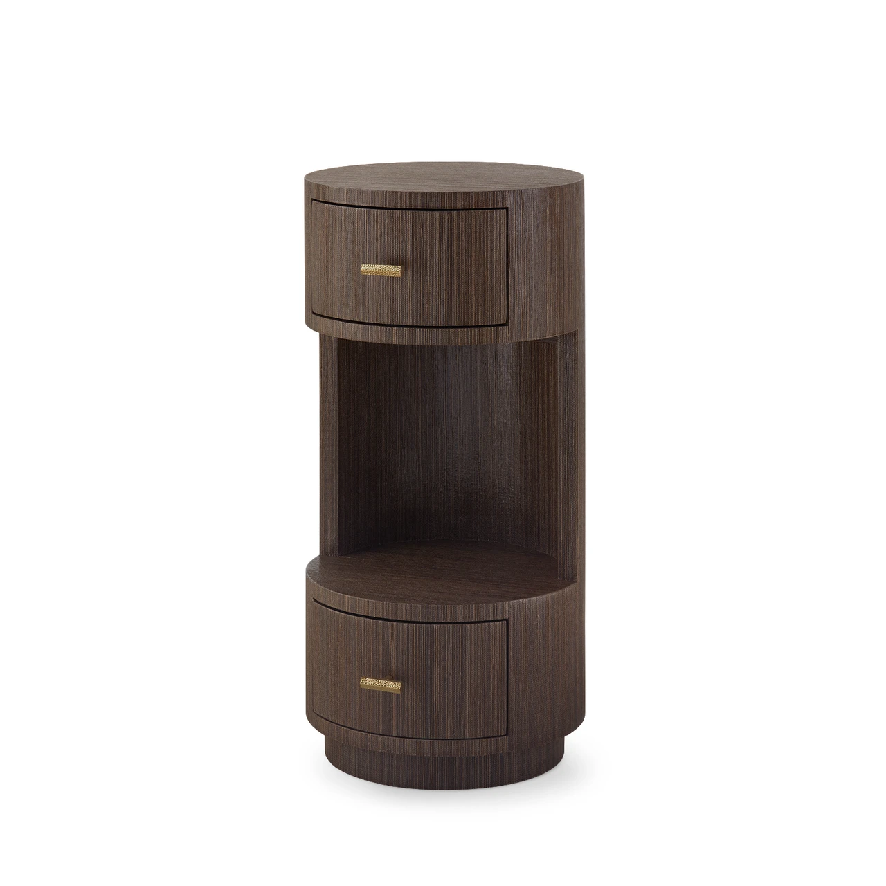 Aaron 2-Drawer Side Table, Warm Chocolate