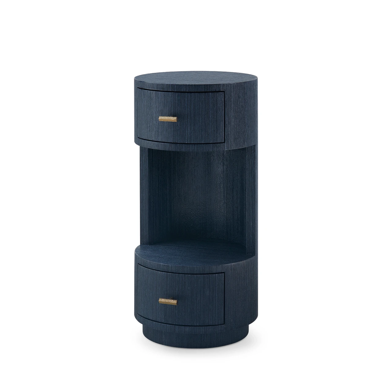 Aaron 2-Drawer Side Table, Selvage Blue