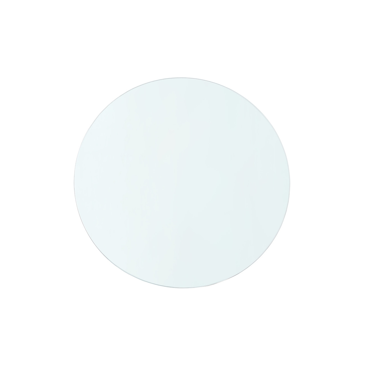 Aaron 2-Drawer Side Table Glass Top, Clear