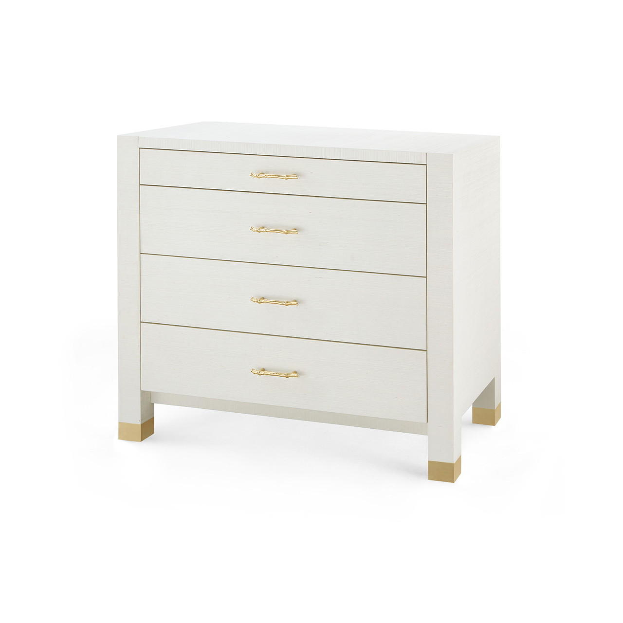 Camden Large 4-Drawer, Sand White