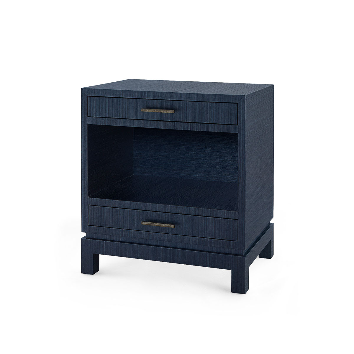 Florence 2-Drawer Side Table, Selvage Blue